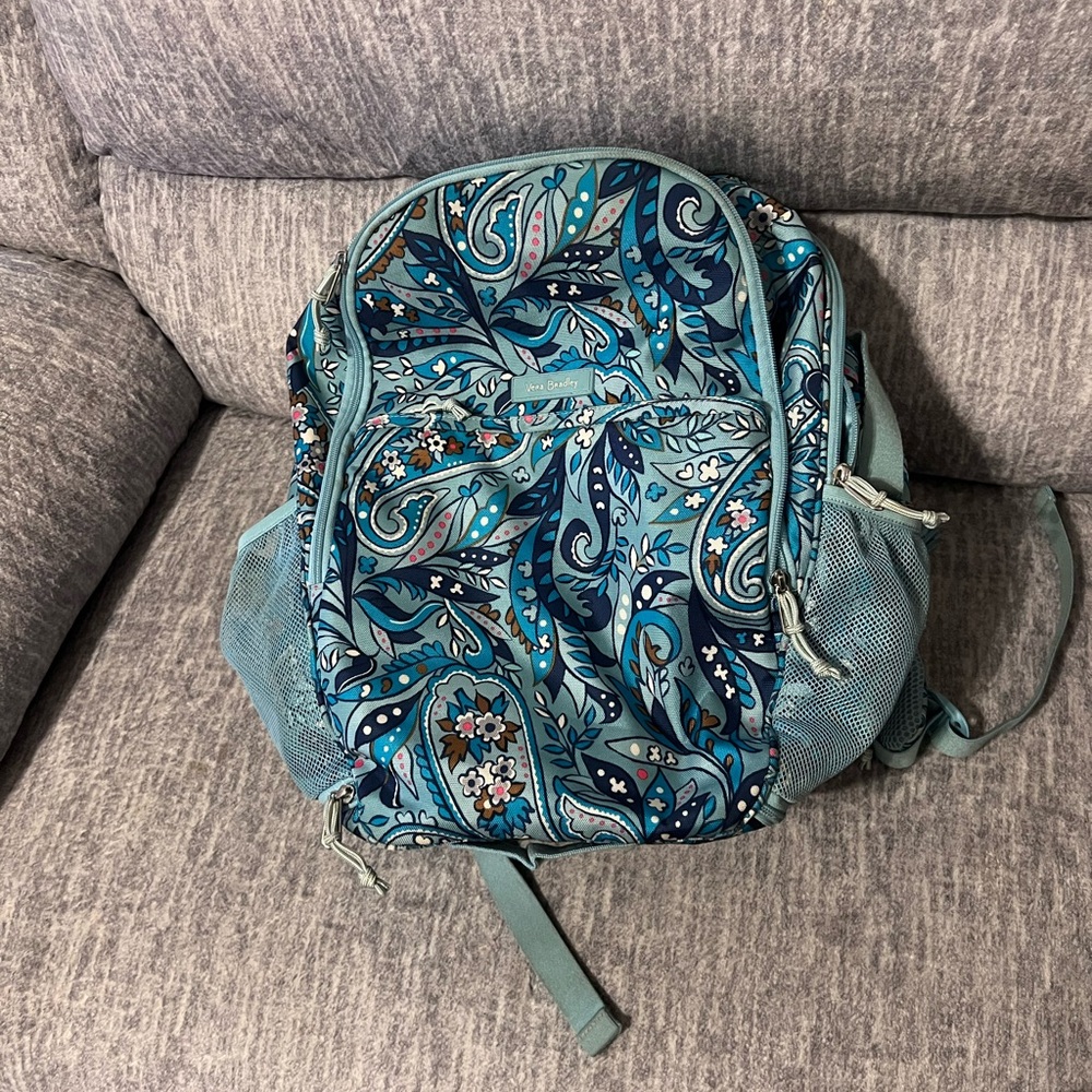 Vera Bradley Blue Paisley Backpack
